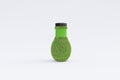 Bottle covered with grass Royalty Free Stock Photo