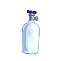 Bottle dair vector isolated vector illustration Royalty Free Stock Photo