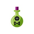 Bottle with death mark, poison