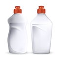 Bottle Of Dish Washing Detergent Liquid Set Vector