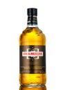 Bottle of Drambuie, Scotland`s sweet, golden coloured 40% ABV li