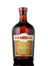 Bottle of Drambuie, Scotland`s sweet, golden coloured 40% ABV li