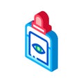 Bottle Drops For Sick Eyes isometric icon vector illustration