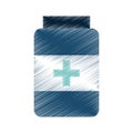 bottle drugs isolated icon