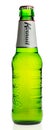 Bottle of Dutch Grolsch Kornuit beer isolated on white