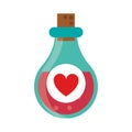 Bottle elixir love potion Royalty Free Stock Photo