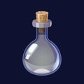 Bottle empty game icon GUI. Vector illstration for app games user interface isolated cartoon style