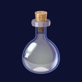 Bottle empty game icon GUI. Vector illstration for app games user interface isolated cartoon style Royalty Free Stock Photo