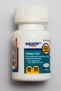 Bottle of Equate sleep aid tablets Royalty Free Stock Photo