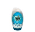 A Bottle of Fairy Brand Non Bio Washing Machine Liquid in a plastic Recyclable Bottle. Royalty Free Stock Photo