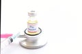 Bottle of Flu vaccine for injection