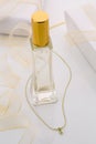 Bottle Fragance lotion glass Royalty Free Stock Photo