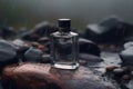 Bottle fragrance rock. Generate Ai