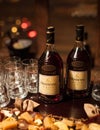 Bottle of French cognac Hennessy V.S.O.P. Royalty Free Stock Photo