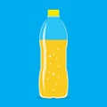 Bottle of Fresh Orange Juice Flat Icon