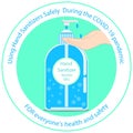 Bottle gel alcohol for wash hand coronavirus Sterilize prevention