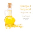 Bottle and gelatinous capsules with the omega3