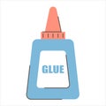Bottle of glue vector isolated. Plastic container Royalty Free Stock Photo