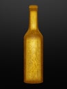 Bottle in gold leaf