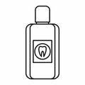 Bottle of mouthwash icon, outline style