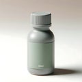 Small gray plastic bottle Royalty Free Stock Photo