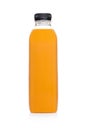 Bottle of healthy fruit orange juice smoothie Royalty Free Stock Photo