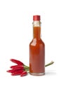 Bottle hot chili pepper sauce