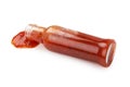 Hot sauce on white Royalty Free Stock Photo