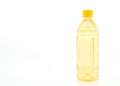 bottle of ice tea and green tea on white background Royalty Free Stock Photo