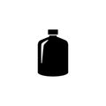 Bottle icon isolated vector on white Royalty Free Stock Photo