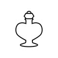 Bottle icon vector illustration sign. perfume. potion symbol or logo.