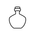 Bottle icon vector illustration sign. perfume. potion symbol or logo.