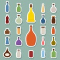 Bottle icons Royalty Free Stock Photo