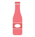 Bottle Isolated Vector Icon editable Royalty Free Stock Photo