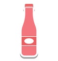 Bottle Isolated Vector Icon editable Royalty Free Stock Photo
