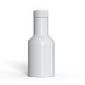 Bottle isolated on white background. ketchup mockup. Pharmacy flask