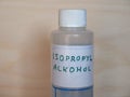 bottle of isopropyl alcohol Royalty Free Stock Photo