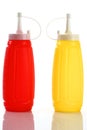 bottle ketchup and mustard Royalty Free Stock Photo