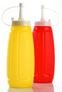 Bottle ketchup and mustard Royalty Free Stock Photo