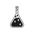 bottle liquid chemistry icon. Vector illustration.