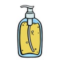 bottle liquid soap bottle, personal hygiene illustration, vector