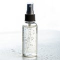 Bottle of liquid spray isolated on white background Royalty Free Stock Photo