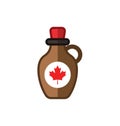 Bottle of maple syrup Royalty Free Stock Photo