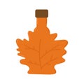 Bottle of maple syrup. Hand drawn vector illustration isolated on white background Royalty Free Stock Photo