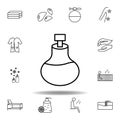 bottle, massage oil of aromatherapy outline icon. Detailed set of spa and relax illustrations icon. Can be used for web, logo,