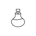 Bottle, massage oil of aromatherapy outline icon. Signs and symbols can be used for web, logo, mobile app, UI, UX