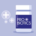 Bottle medicines probiotics icon