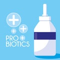 Bottle medicines probiotics icon