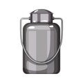 bottle metal milk can cartoon vector illustration Royalty Free Stock Photo