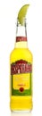 Bottle of Mexican Desperados Tequila beer with lime wedge